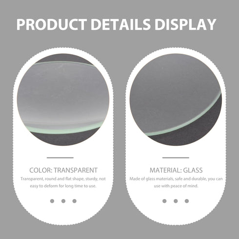 10 Pcs Watch Glass Thick Flat Clear Glass Chemistry Lab Equipment Cover Lids for Beakers& Flasks Watch Crystal Replacement Transparent Petri Cultu...