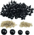 findTop 1000 Pieces Black Plastic Safety Eyes with Washers for Stuffed Animal Eyes DIY Craft Projects (4 Sizes)...