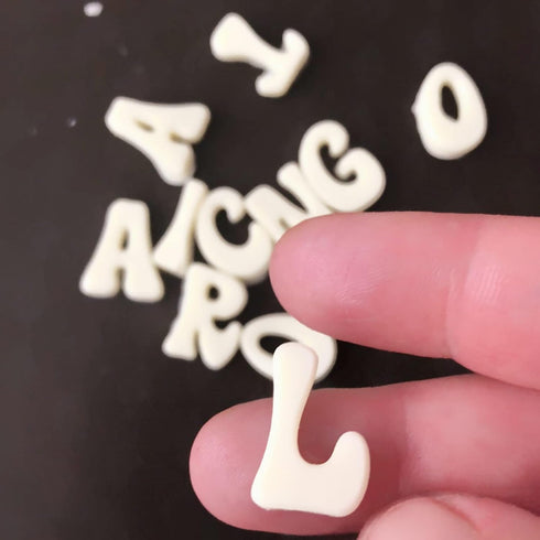 5 Pieces Small Letters Molds and Numbers Silicone Molds?0-9 Numbers, Uppercase and Lowercase Alphabet Baking Molds for Candy, Chocolate Covered St...