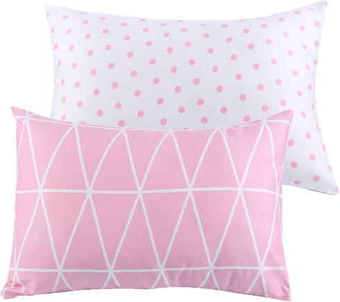 Kids Toddler Pillowcases 2 Pack Pillow Cover Pillowslip Case Fits Pillows sizesd 13 x 18 or 12x 16 for Kids Bedding Pillow Cover Baby Crib Pillow ...
