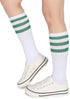 Pareberry Classic Triple Stripes Soft Cotton On the Calf Retro White Tube Socks...