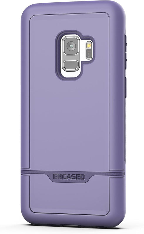 Encased Galaxy S9 Tough Case Purple, Ultra Durable Full Body Protective Cover (Heavy Duty Military Grade) Samsung S9 Phone (Rebel Series)...