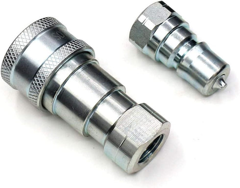Hydraulic Coupler 1/4" NPT ISO 7241-B,CEKER Quick Connect and Disconnect Tractor Couplers Hydraulic Coupling...