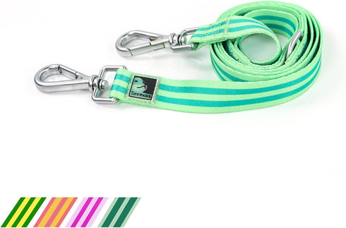 Striped Puppy Dog Leash Personalize Double Leash for Two Dogs for Dog Training Easy Cute Hands Free Leash Dog Leash for Small Dogs Leash for Mediu...