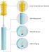 Electric Bottle Brush Cleaner, Electric Baby Bottle Brush Set with Nipple & Straw Brush, 2 Modes & 360° Rotation...