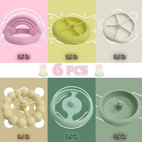 Baby Teething Toy, Silicone Teething Toys, Soft Baby Chew Toys for Sucking Needs, Suitable for Babies of Any Age...