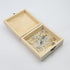 Cuboid 4.72"x4.72" Unfinished Wooden Box Natural Pine Wood DIY Craft Wooden Boxes with Lid for Storage Crafts...
