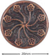 Bezelry 12 Pieces Flower Flourish Dark Copper Color Metal Shank Buttons. 20mm (3/4 inch) (Dark Copper)...