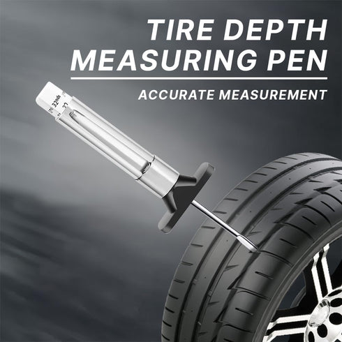 2Pcs Tire Tread Depth Gauge, Tread Depth Gauge in 32nds with Six-Sided Smart Color Coded, Professional Tire Thread Meter Tool for Quickly Identifi...
