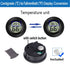 Meggsi 2 Pack Mini Digital Hygrometer Gauge Indoor Thermometer, LCD Monitor Temperature Outdoor Humidity Meter for Greenhouse Jars Incubators Guitar Case, Fahrenheit (?) or Celsius(?)