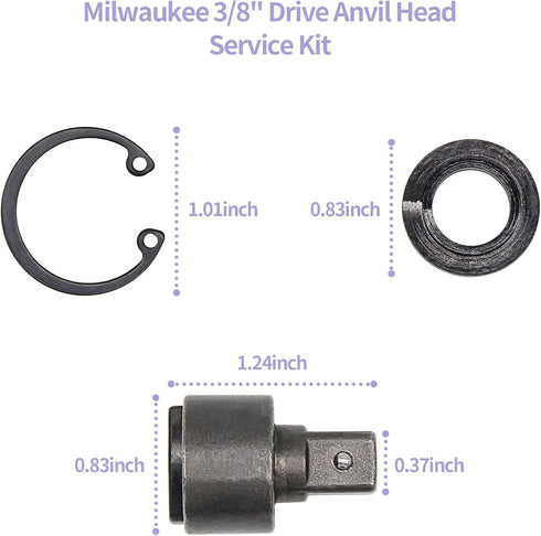 42-06-1030 Electric Tools Service Kit 3/8 M12 Ratchet Head Anvil For Milwaukee 2457-20,2457-21,42-06-1025 Impact Wrench Anvil,Service Kit...