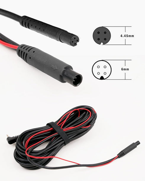 WOLFBOX 33Feet Rear Camera Longer Replacement Cable for G840S/ G930 / G840H / G850 / G850PRO / i07/ i17 / G900PRO Version with 2.5mm Jack (4-Pin)...