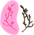Tree Branch Silicone Fondant Mold Twig Branch Leaves Fondant Molds for Cake Decorating Cupcake Topper Chocolate Candy Gum Paste Polymer Clay...