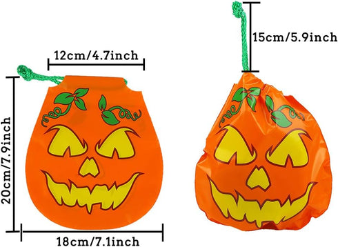 CCINEE 24pcs Drawstring Goody Bags - 12 Styles Halloween Treats Bags for Kids' Trick or Treat Party Favor Supplies...