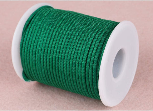 Braided Nylon Twine Cord Thread String for Necklace Bracelet Jewelry Making Crafting Accessories (2mm-98feet, Green)...
