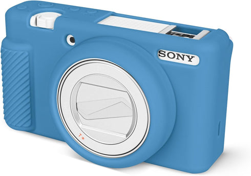 Rieibi ZV-1F Case, Soft Silicone Protective Case for Sony ZV1F/ZV-1M2/ZV-1 Mark II Vlog Camera, Lightweight ZV1F Case - Blue...