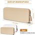 2 PCS Silicone Travel Makeup Bag Makeup Brush Holder Travel Zippered Pouch Silicone Makeup Brush Travel Case Purse Organizer for Makeup Tools and ...