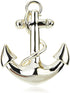 Vintage Nautical Sailboat Navy Rudder Anchor Brooch Pin Sailor Seaman Badge Jewelry Ship Wheel Pin...