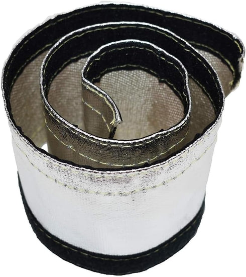 A-Team Performance - Heat Shroud Aluminized Sleeving for Ultimate Protection Barrier with Hook and Loop Closure - Exhaust Wrap - Header Wrap 1" x ...