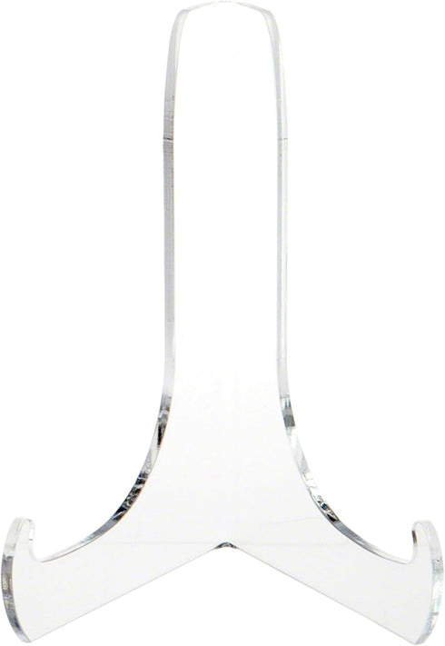 Plymor Clear Acrylic 60-Degree Angle Easel With Shallow Support Ledges, 7.5" H x 5.75" W x 4.75" D...