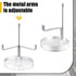 4 Pcs Adjustable Metal Arms Display Stand Easel with Round Acrylic Base Decorative Display Easel Holder Acrylic Easel Crystal Display Stand for Ge...