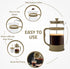 Utopia Kitchen 12 Ounce 0.35 Liter French Press Coffee Maker, Tea Maker, Travel Coffee Presses, Heat Resistant Thickened Borosilicate Coffee Pot f...
