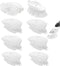 Brush Refills for OXO Dish Brush - 8 Pack Dish Brush Cleaning Soap Dispensing Head Replacement for Scrubber (White)...
