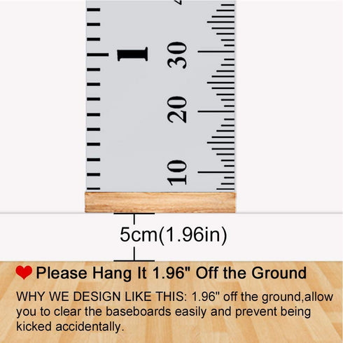Baby Growth Chart, Height Chart Hanging Ruler Wall Decor for Kids, Toddler Growth Chart for Wall, Wall Hanging Growth Chart Baby Height Measuremen...
