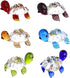 Crystalsuncatcher Handmade Tiny Turtle Hand Blown Glass Ornaments Gifts Decor Collectible Figurine Gardens(Turtle)...
