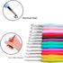 15 Size Crochet Hooks Set,Ergonomic Soft Grip,Crochet Hooks with Case for Arthritic Hands,Yarn Crochet Kit for Beginners,Crochet Needles with 120p...