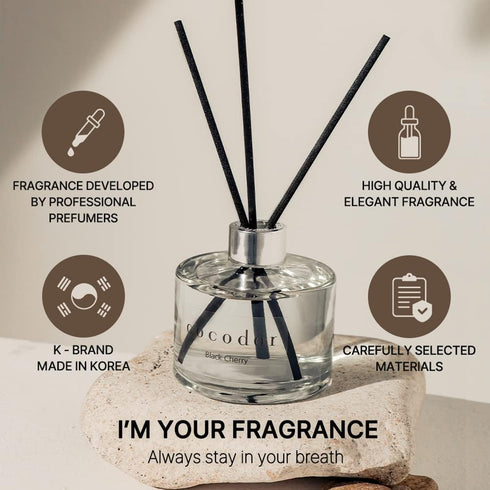 COCODOR Signature Reed Diffuser Set/April Breeze / 6.7oz /1 Pack/Home Fragrance Diffuser, Oil Scent Diffuser for Bathroom Shelf Decor...