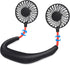 SZ-JIAHAIYU Neck Fan Portable Face Fan Personal USB Hands-Free Mini Wearable Sports Handheld Cooling Small New Fans Around Your Neck for Travel Of...