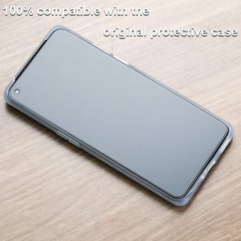 Ibywind Screen Protector For OnePlus 9 5G,with 2Pcs Tempered Glass,1Pc Camera Lens Protector,1Pc Backing Carbon Fiber Film [Fingerprint Reader,Eas...