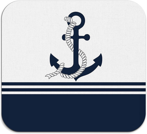 Nautical Dish Drying Mat - Nautical Anchor Absorbent Dish Drying Mat for Kitchen Counter, Coffee Bar Mat, Coffee Maker Mat for Countertops, Dish R...