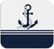 Nautical Dish Drying Mat - Nautical Anchor Absorbent Dish Drying Mat for Kitchen Counter, Coffee Bar Mat, Coffee Maker Mat for Countertops, Dish R...