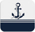 Nautical Dish Drying Mat - Nautical Anchor Absorbent Dish Drying Mat for Kitchen Counter, Coffee Bar Mat, Coffee Maker Mat for Countertops, Dish R...