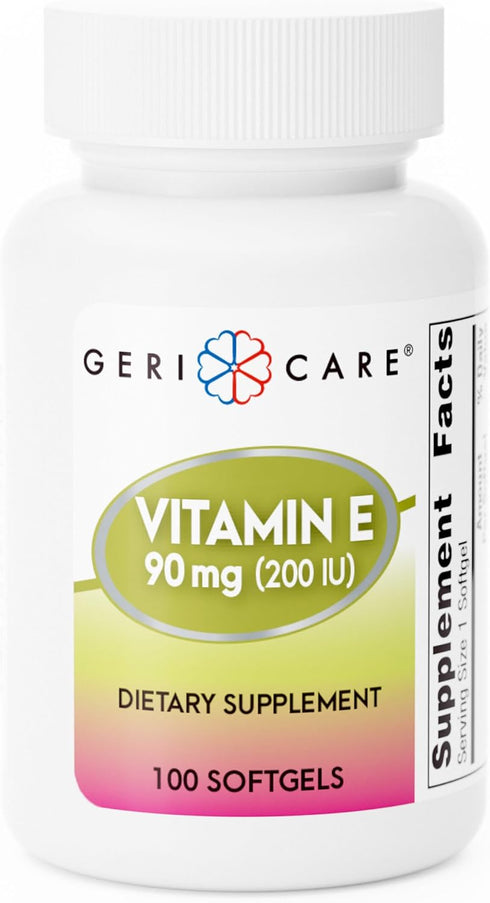 GeriCare Vitamin E Supplement, 200 IU Softgels (100 per Bottle)...