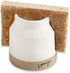 Mud Pie 41220001 Stoneware Sponge Holder, 3 1/2" x 3 1/2", Brown and White...