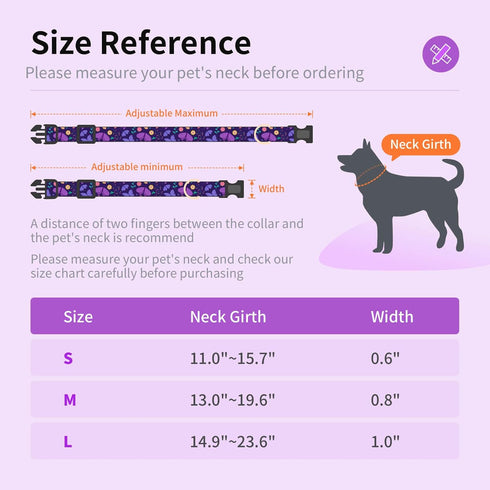 Dog Collars with Buckle Adjustable for Cute Girl Female Boy Dogs,Special Soft and Fancy Dog Pet Collar with Flower Design for Small Medium Large D...