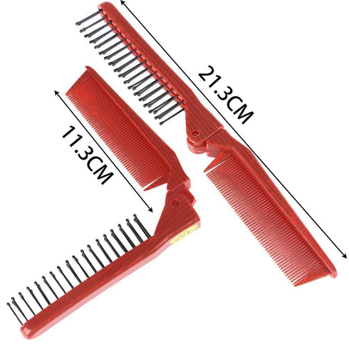 6Pcs Folding Combs Antistatic Soft Silicone Hairdressing Hairbrush Women Hair Styling Salon Brush Hair Care Portable Comb For Travel...