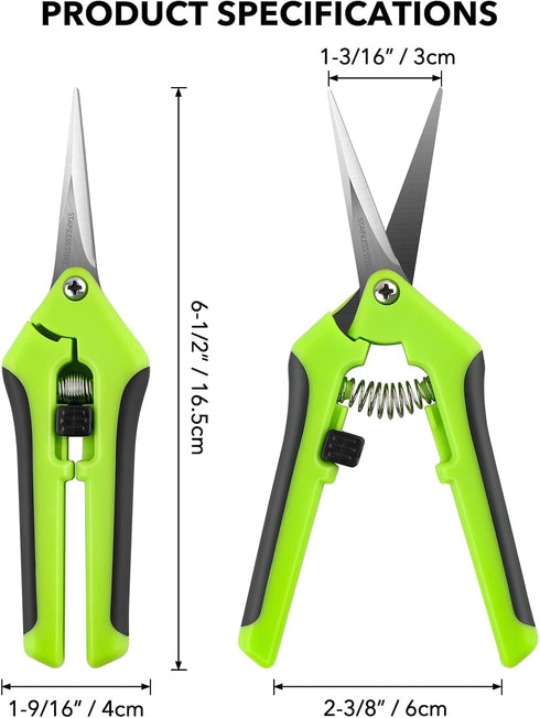 Ergonomic Spring-Action Scissors,Spring-Loaded Craft Shears with Stainless Steel Blades,for Cutting Intricate Details and Tight Patterns for Peopl...