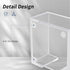 Acrylic Sticky Note Holder, 3 x 3 Crystal Clear Acrylic Notepad Holder Acrylic Sticky Note Dispenser for Dorm Room and Office Desk Organizer...
