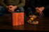 WUDN 6 oz. Wooden Hip Flask - Stainless Steel Body, Real Aromatic Cedar...
