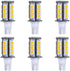T5 T10 Wedge Base LED Light Bulb High Brightness 12VAC/DC 3Watt 2700K-3000K Warm White Color for Outdoor Landscape Lighting Deck Stair Step Path L...