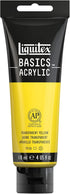Liquitex BASICS Acrylic Paint, 118ml (4-oz) Tube, Transparent Yellow...