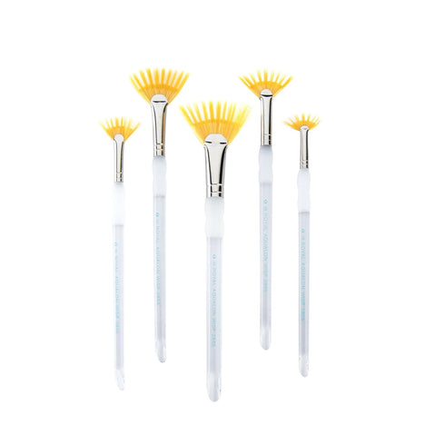 Royal & Langnickel Aqualon Wisp Fan Artist Brush Set, 5-Piece...