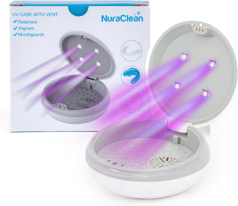 UV-C Dental Appliance Cleaner - UV Retainer Cleaning Machine Also Great for Deep Cleansing Aligner, Mouth Guard, Night Guard, Dentures in Just 3 M...