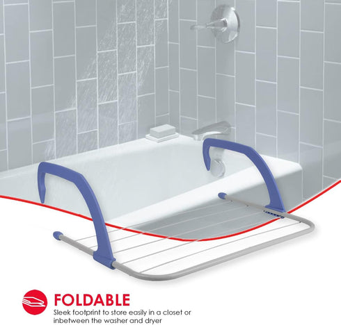 Home Basics Over The Door Laundry Drying Rack - Lightweight & Heavy-Duty Door Hanger Rod for Indoor Air Drying and Hanging Clothing, Towels, Coat,...