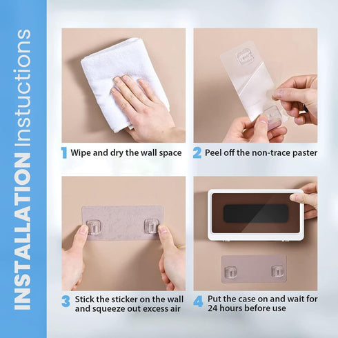 Bathroom Waterproof Phone case Shower Phone Holder, Phone Box Waterproof Universal Shower Phone Case Phone Stand Wall Mount Bathroom Glass Mirror ...