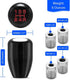 (Black) 5 Speed Manual Universal Automatic Gear Shifter Shift Knobs Level with 4 Adapters Fit Compatible with Manual Cars Most Automatic Cars...